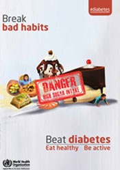 English World Health Day 2016 poster: Beat diabetes