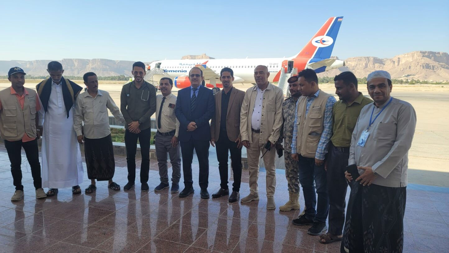 Point of entry assessment and visit to Seiyun Airport, Yemen. Photo credit: WHO, Yemen.