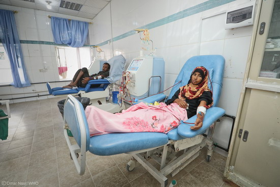 WHO supports patients in Yemen with lifesaving dialysis treatment
