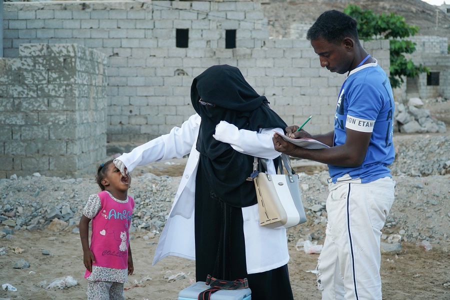 Muneera Abdo is one of thousands of vaccinators across Yemen working tirelessly to reach every last child with polio vaccine