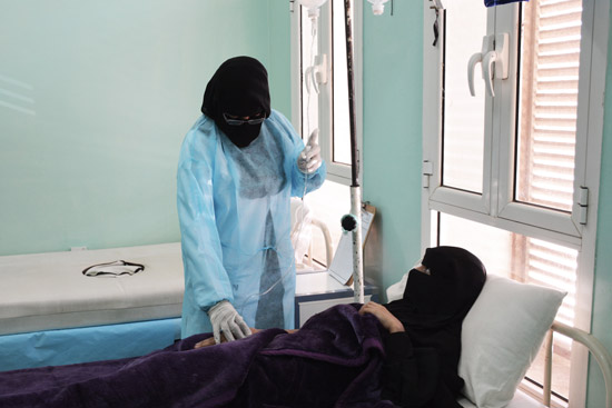 WHO-supported diarrhea treatment centre (DTC) in Hajjah governorate, Yemen