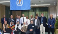 L’image nous montre les participants à la douzième réunion du Groupe d’examen des programmes régionaux sur l'élimination de la filariose lymphatique et autres programmes de chimiothérapie préventive