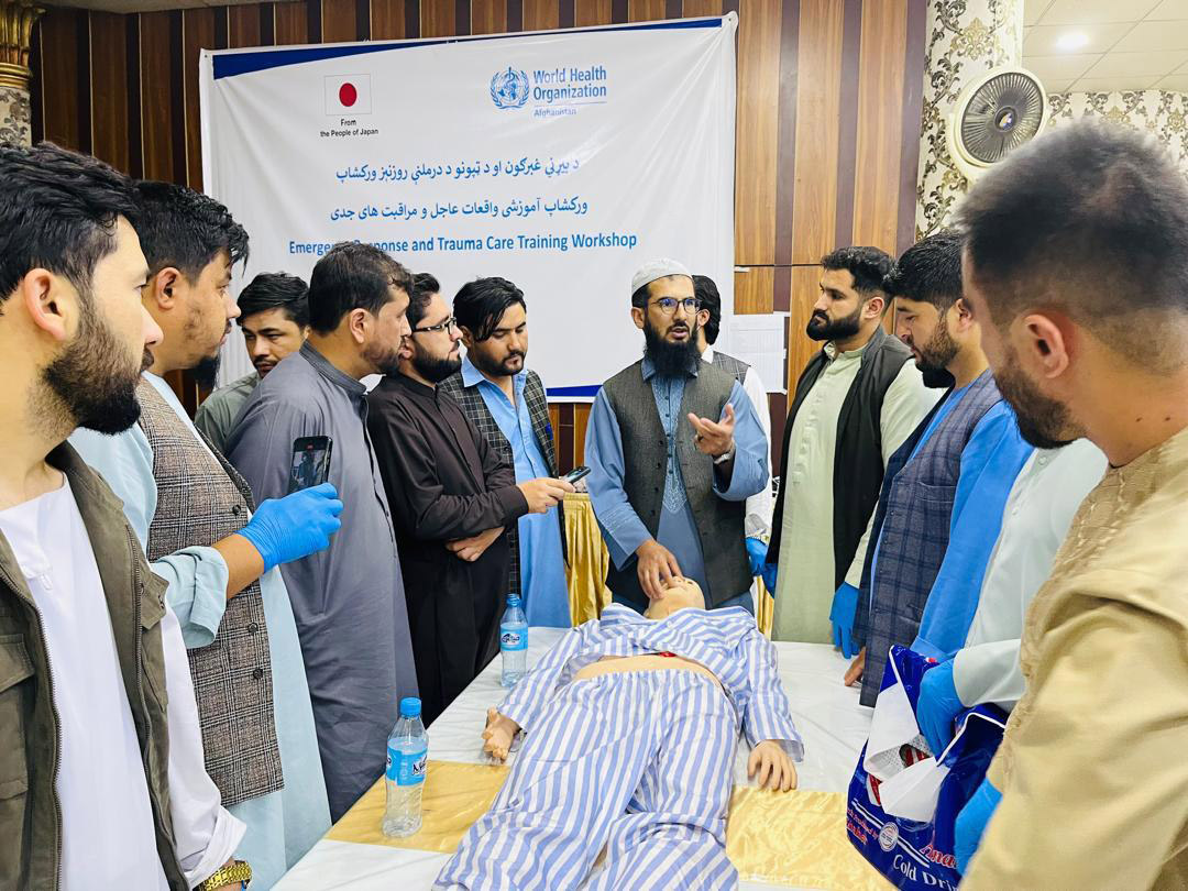 WHO Afghanistan strengthens emergency care for communities in Balkh