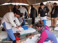 The mass casualty management training and simulation exercise was carried out by Emergency NGO