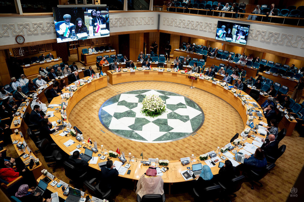 Ministers of health and senior delegates from the Region’s 22 Member States attended the Seventy-second session of the Regional Committee for the Eastern Mediterranean. Photo credit: ©WHO