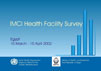 Egypt IMCI health facility survey Booklet