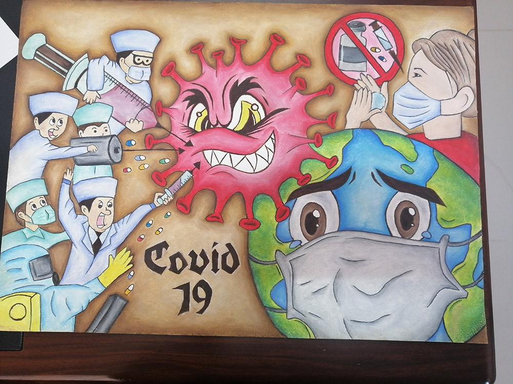 WHO EMRO | Children's art competition on COVID-19 | COVID-19 | Health topics