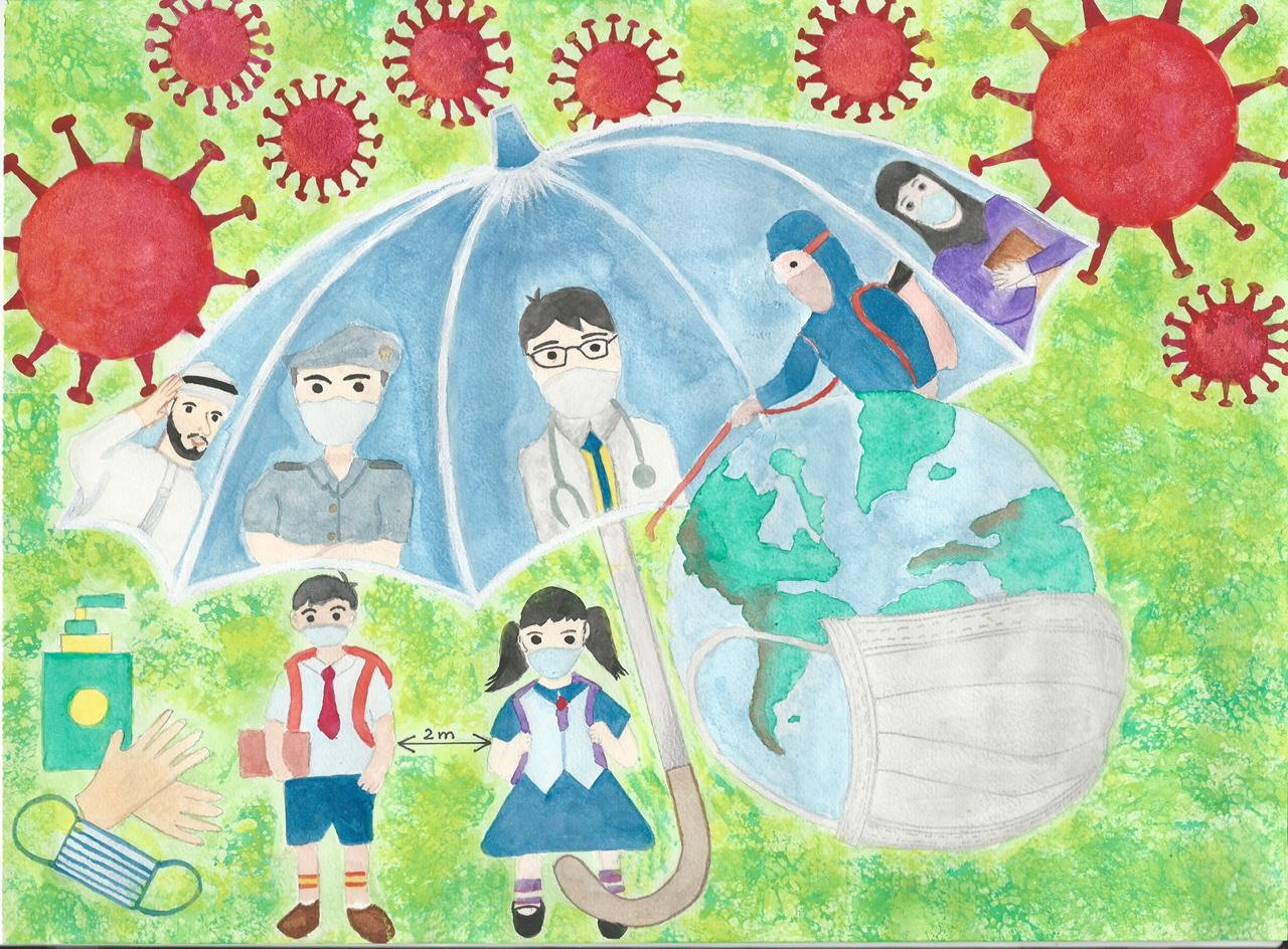 WHO EMRO | Children's art competition on COVID-19 | COVID-19 | Health topics