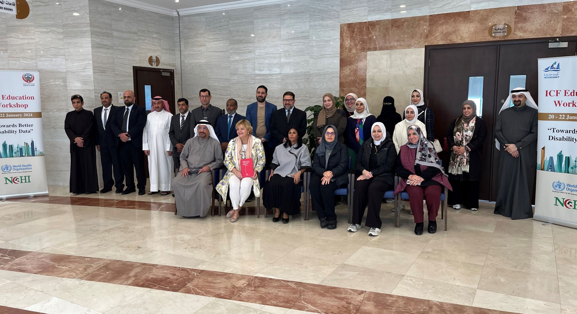 Group photo from the Regional Capacity Building on WHO Standards of the International Classification of Functioning, Disability and Health (ICF) meeting, bringing together participants from across the region to strengthen expertise in disability data and ICF implementation