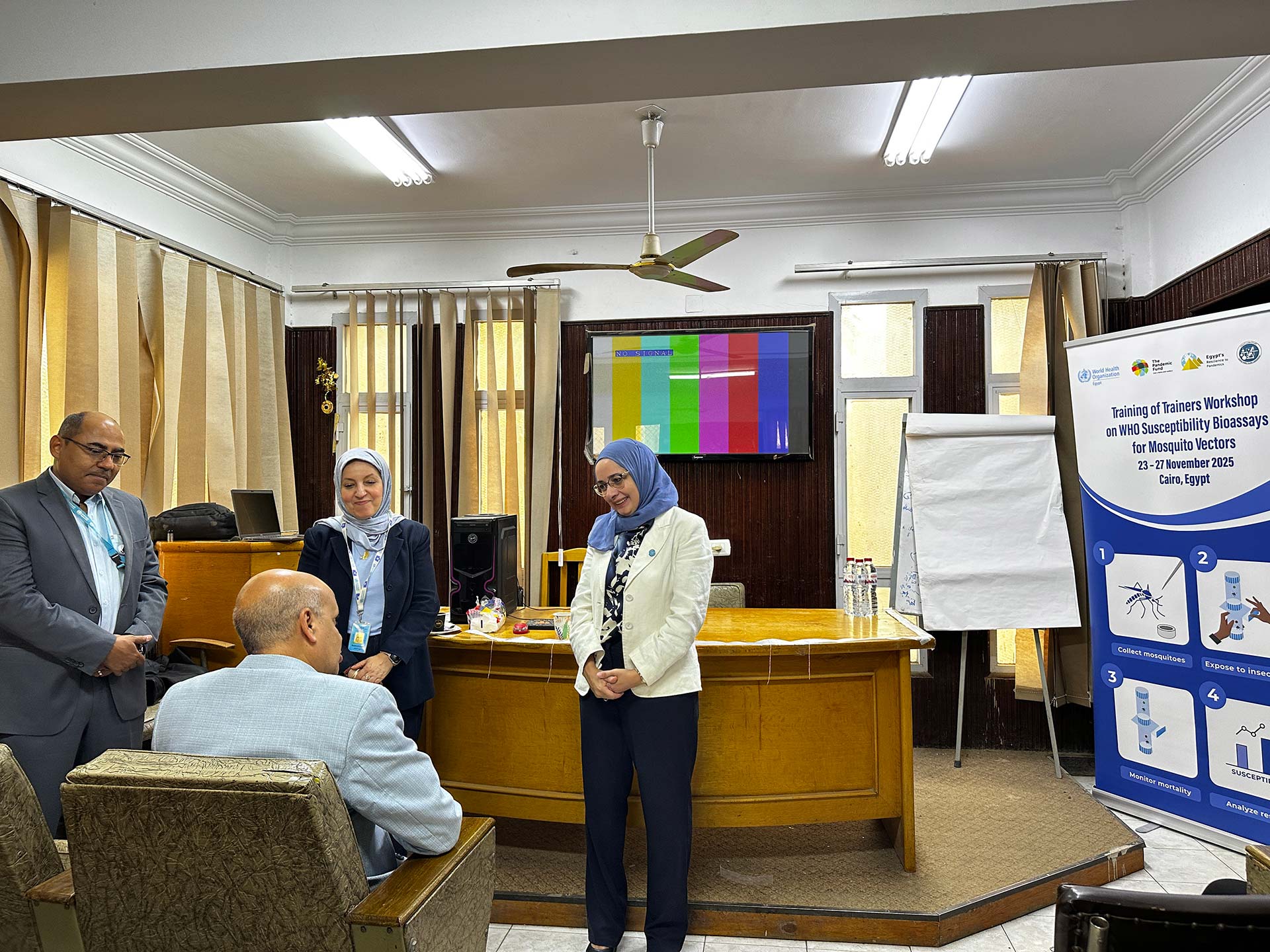 Facilitators and participants interact during the training. Photo credit: WHO/WHO Egypt