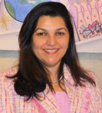 A photograph of Dr Naeema Al-Gasser, WHO Representative in Egypt