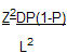 (Z^2DP(1-P))/L^2