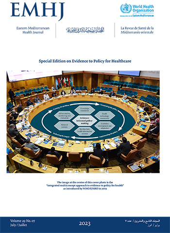 EMHJ special edition on evidence to policy in health care in the Region – July 2023