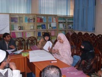 Participants at a gender mainstreaming training for health managers in Jalalabad, Afghanistan