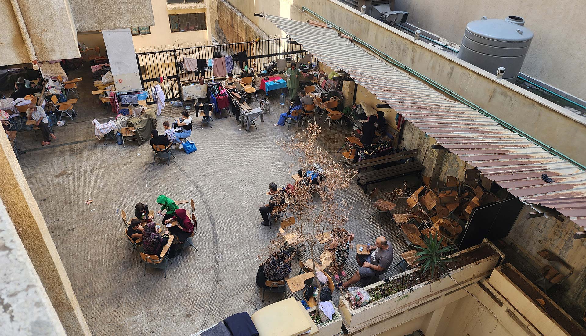 Shelter for Internally displaced persons (IDPs) in Lebanon. Photo credit: WHO