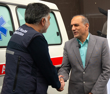 WHO and France strengthen Iranian pre-hospital emergency response for Afghan refugees and deprived communities
