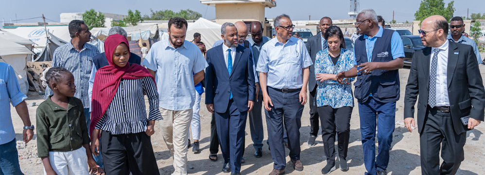 High-level mission to Sudan reaffirms WHO commitment, calls for urgent action to address and end the extreme health and humanitarian crisis High-level mission to Sudan reaffirms WHO commitment, calls for urgent action to address and end the extreme health and humanitarian crisis