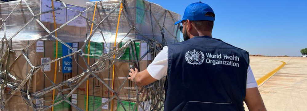 WHO health supplies arrive in Libya as part of intensified response to devastating floods