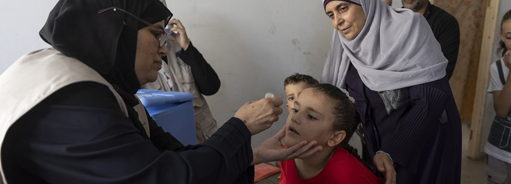 First phase of polio campaign concludes successfully in Gaza First phase of polio campaign concludes successfully in Gaza