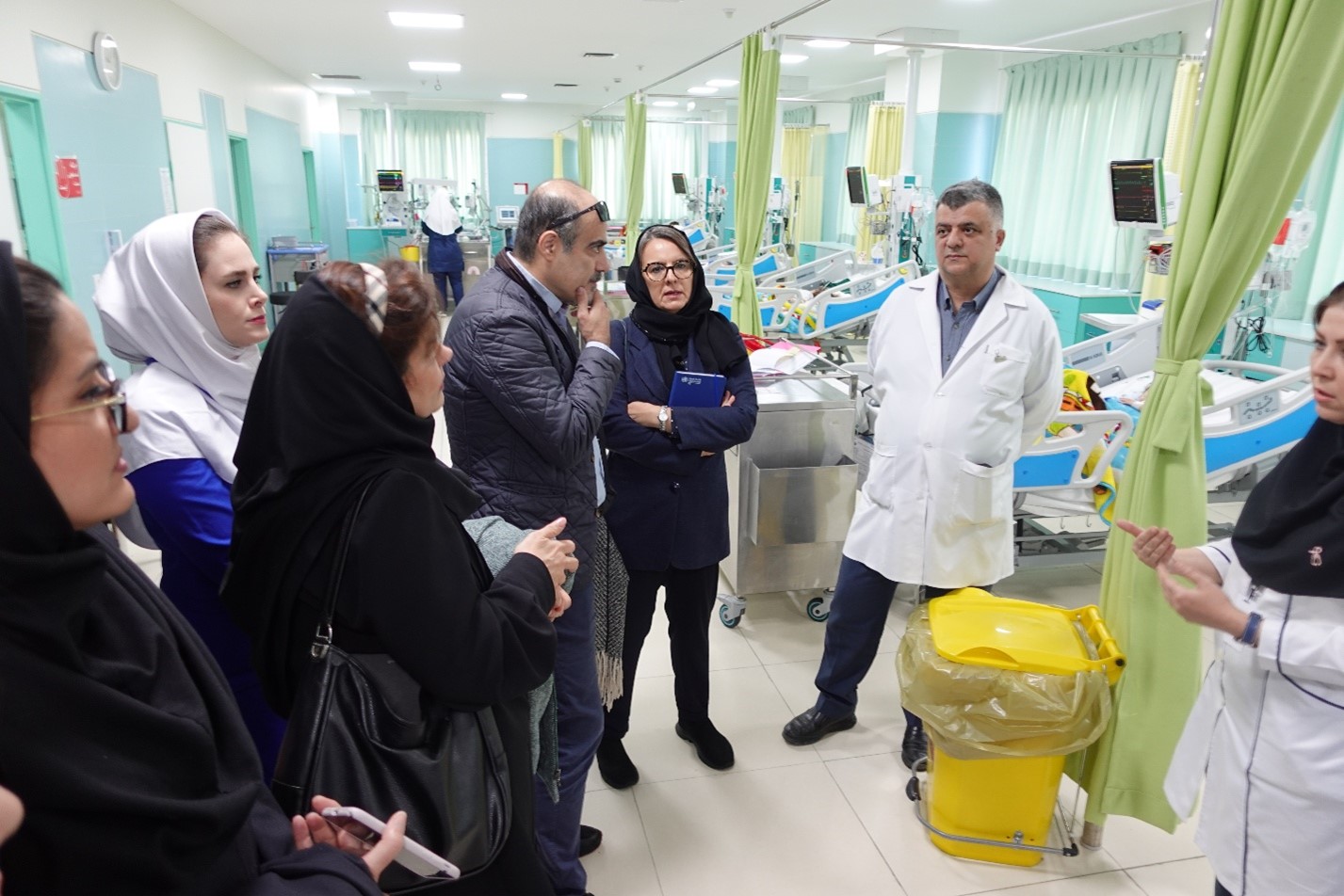 Visiting Mardani Azar Children’s Hospital, Tabriz. Photo credit: