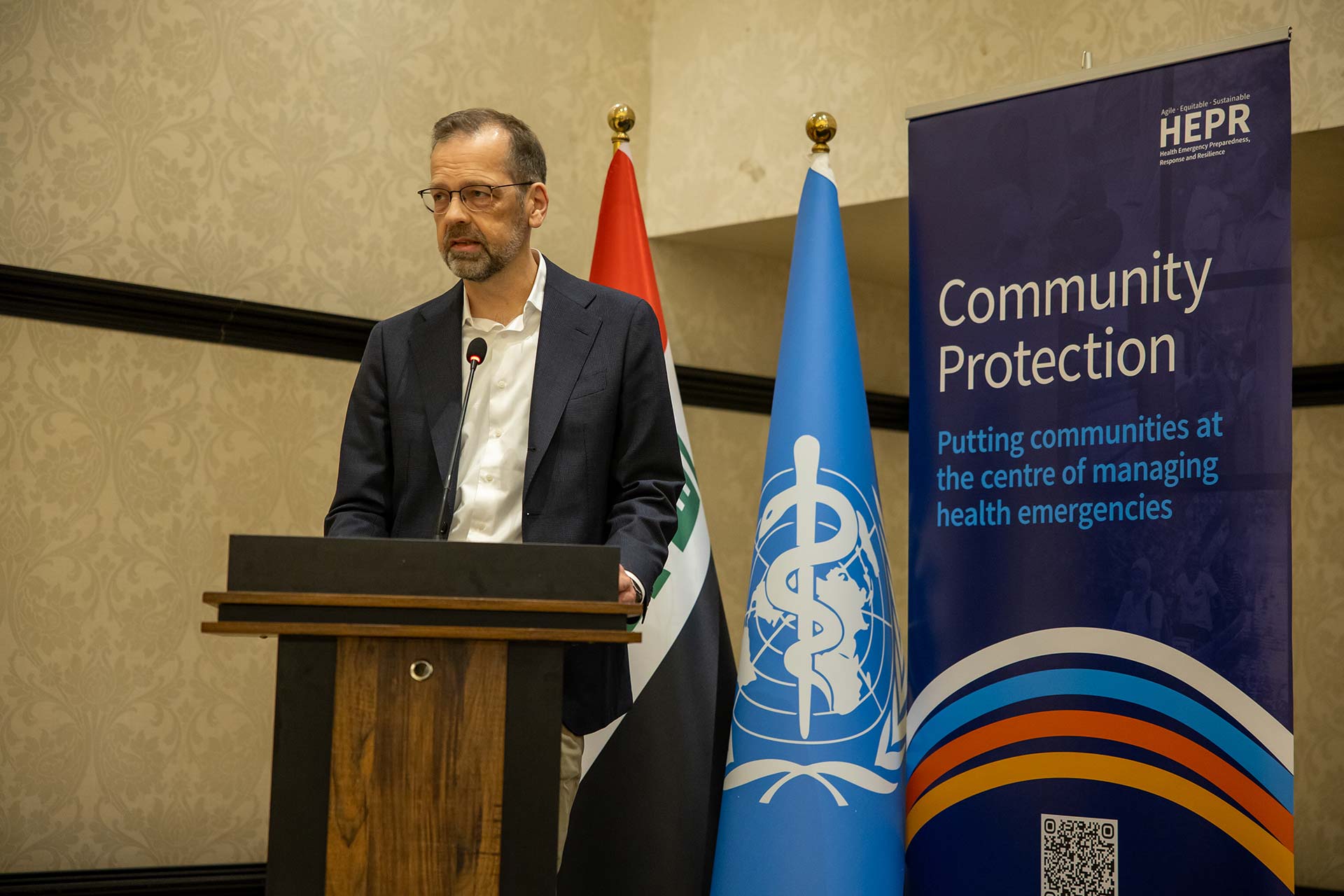 Dr Andreas Jansen, Robert Koch Institute. Photo credit: WHO/Iraq