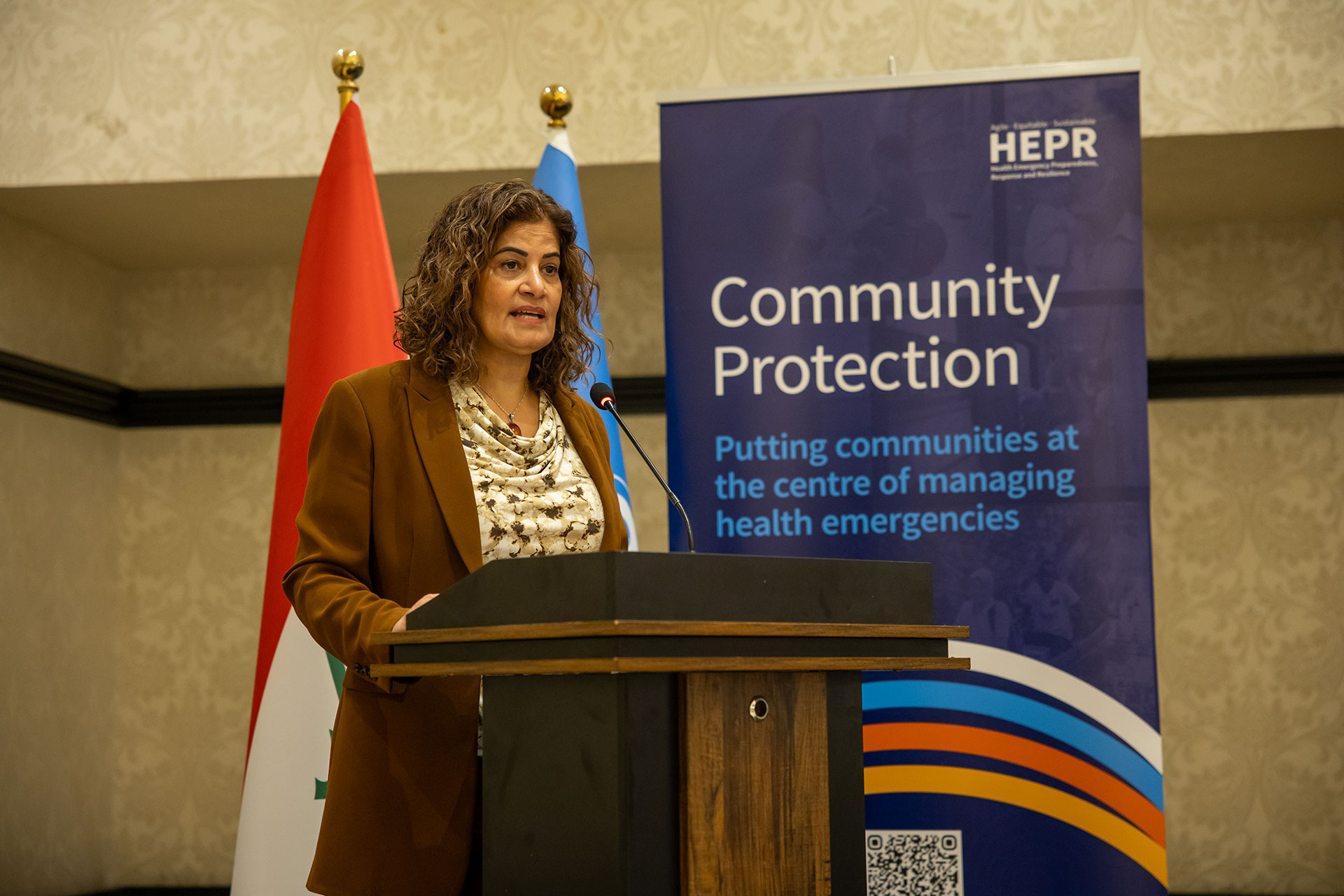 WHO Representative in Iraq Dr Jamela Al-Raiby. Photo credit: WHO/Iraq