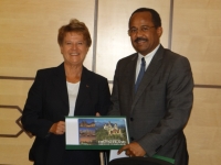 Dr Akram Eltom meets with Parliamentary State Secretary for Health Ms Ulrike Flach