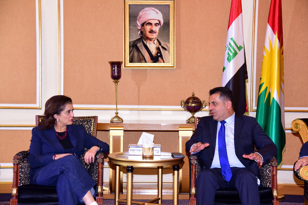 Dr Hanan Balkhy met the Health Minister of the Kurdistan Regional Government, H.E. Dr. Saman Barzangy upon her arrival to Erbil.