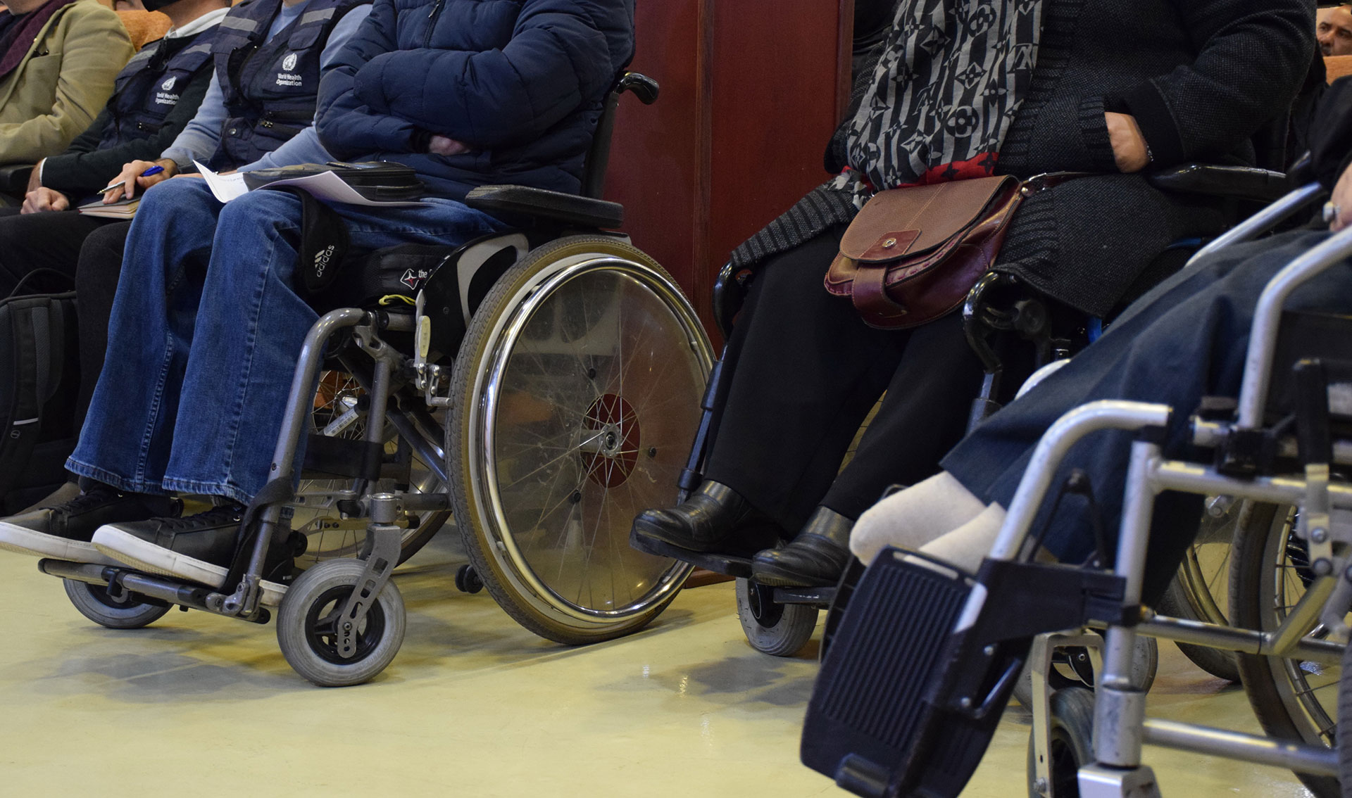 WHO distributes assistive technology tools to older people and people living with disabilities in cooperation with local NGO, Islamic Republic of Iran. Photo credit: WHO