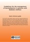 Shows publication cover entitled: Guidelines for the management of dyslipidaemia in patients with diabetes mellitus: quick reference guide