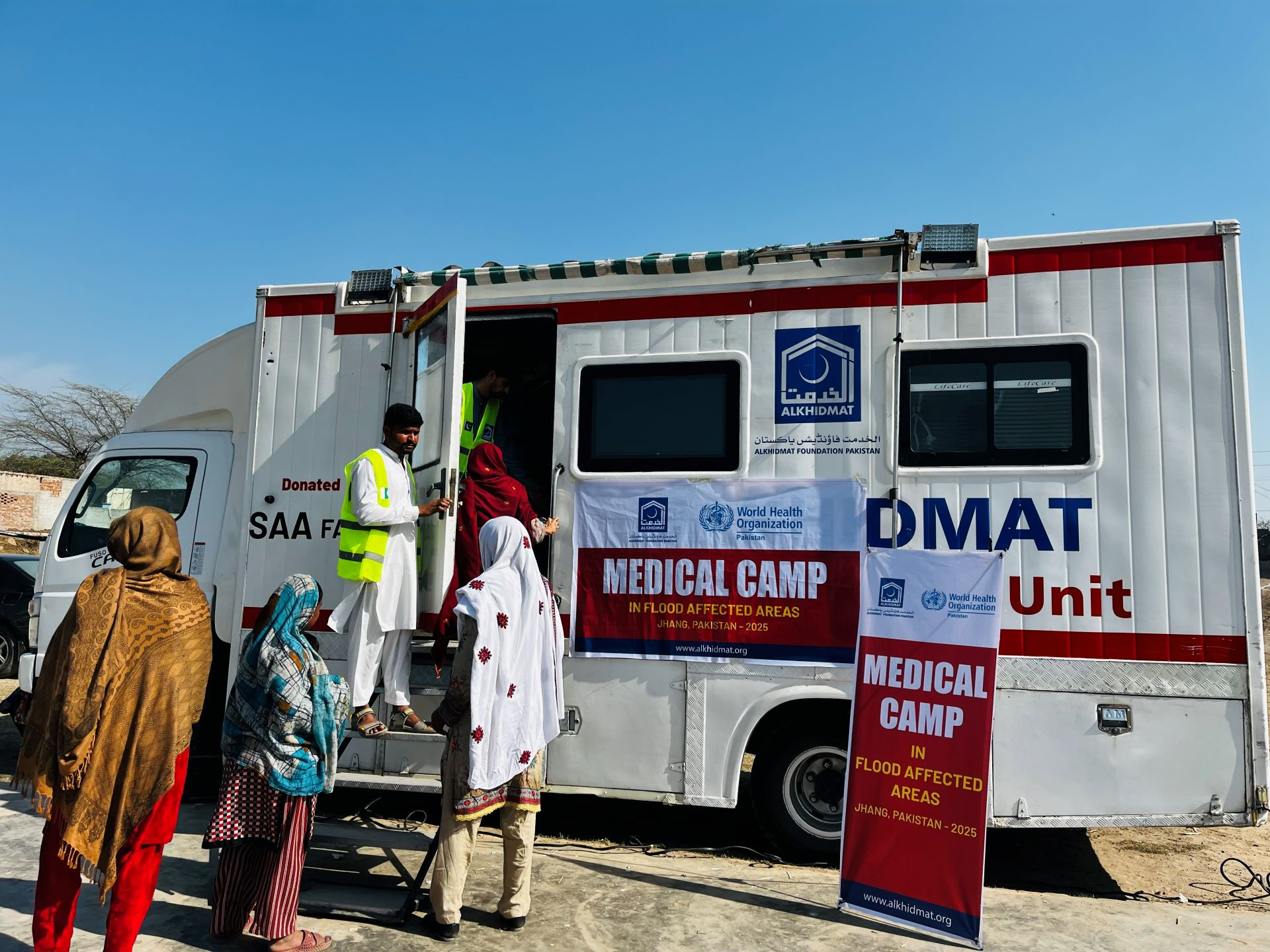 Health on wheels for flood-affected communities in Pakistan