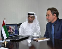 Dr Thieren meets Mr Abdullah Khalifa Al Ghafli Director of the United Arab Emirates Pakistan Assistance Programme