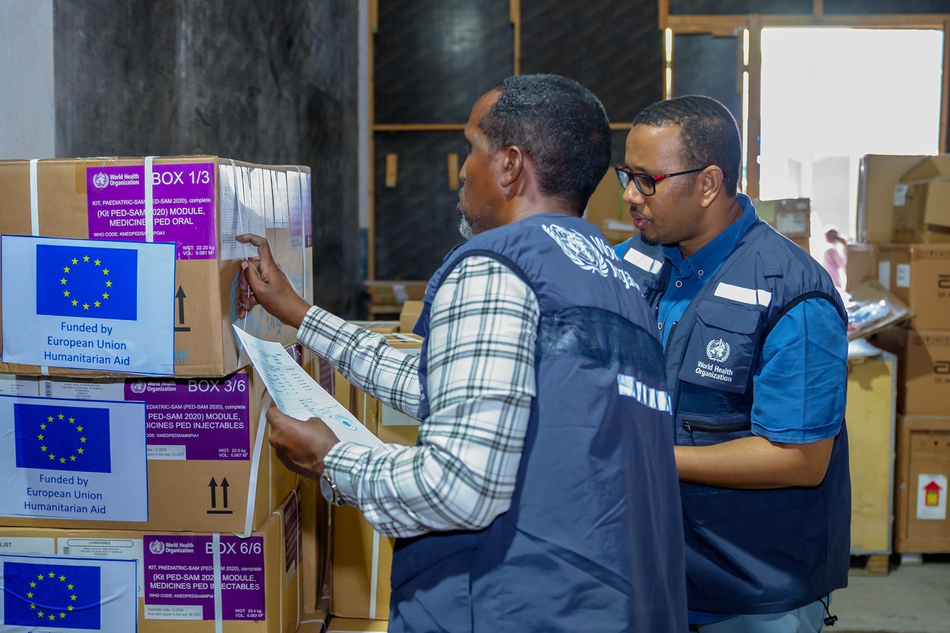 WHO and ECHO provide essential aid for malnourished children in Somalia