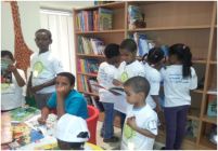 Children in the Childrens Library of Alfaisal Cultural Center