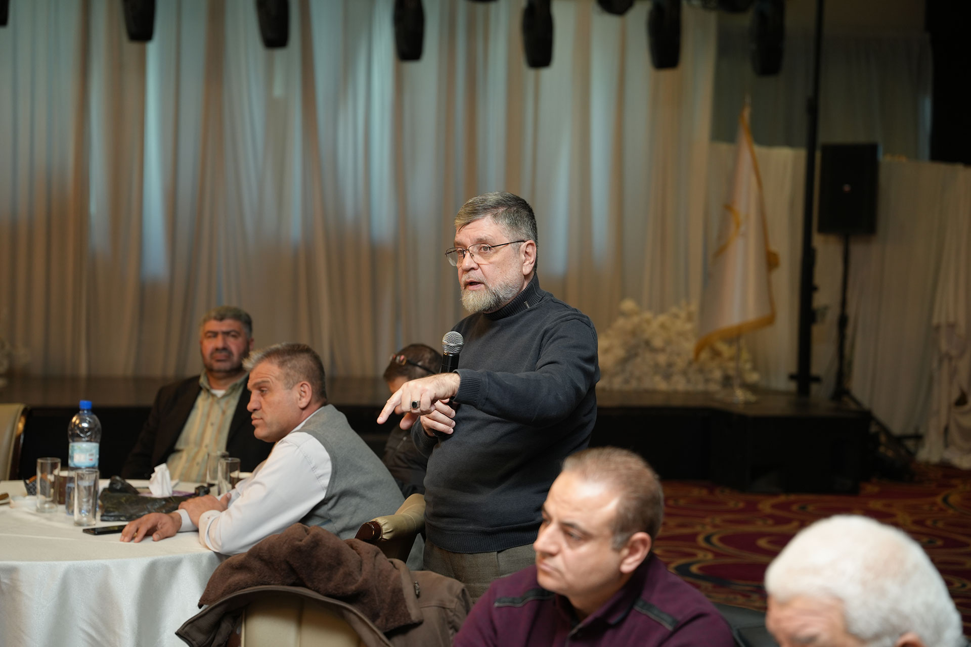 Dr Mahmoud Bouz, Nutrition and Child Health Program Officer at WHO Syria, during one of the sessions.