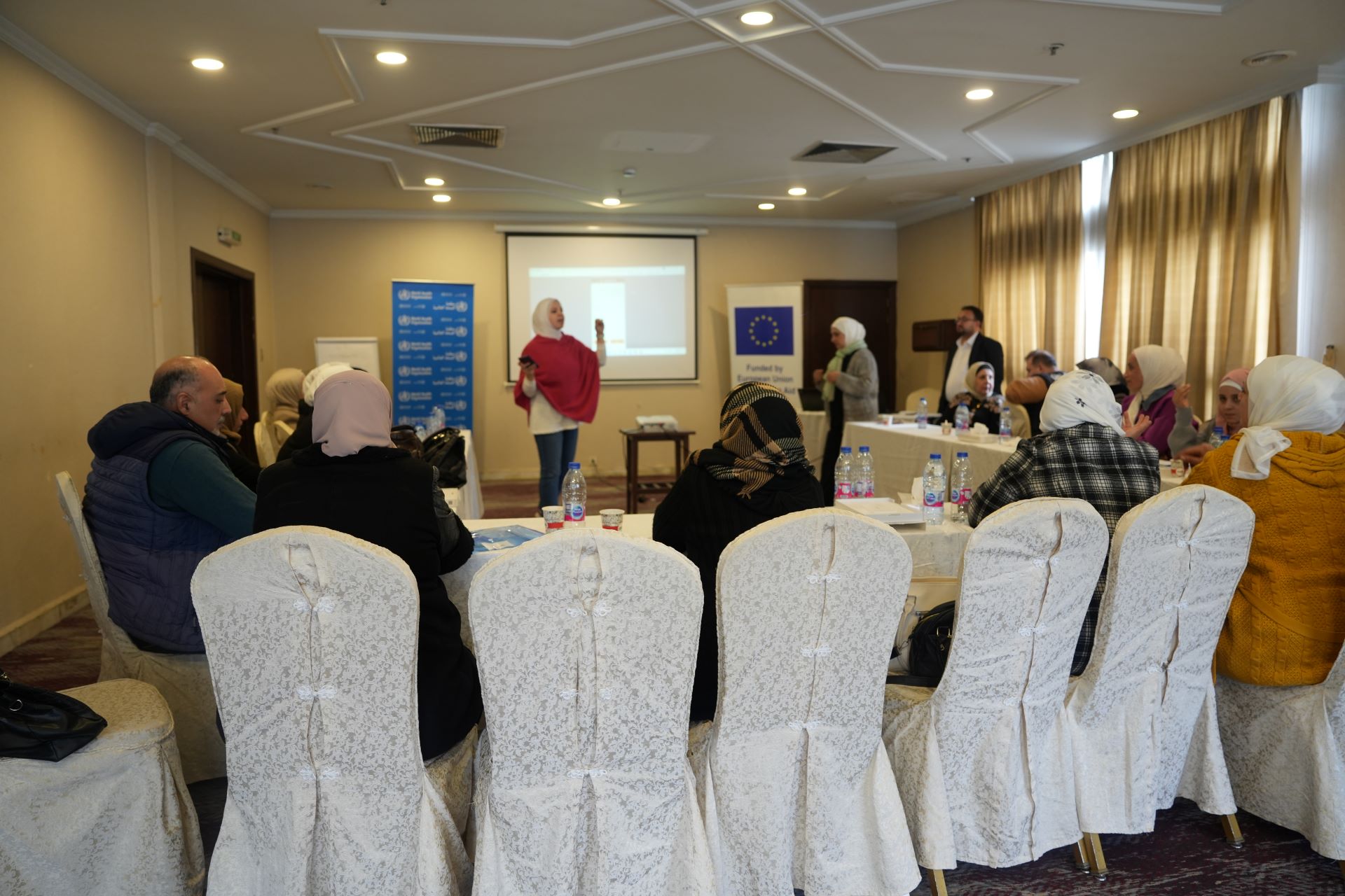 Participants and trainers in one of the sessions, exploring new methodologies to be implemented while conducting the survey. Photo credit: WHO