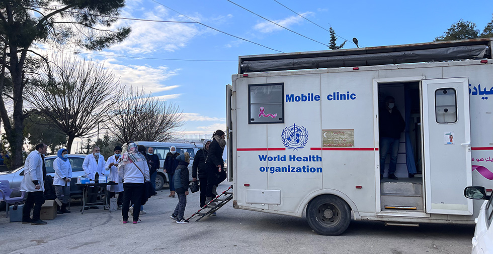 One year on: WHO’s sustained support for Syria’s earthquake recovery efforts