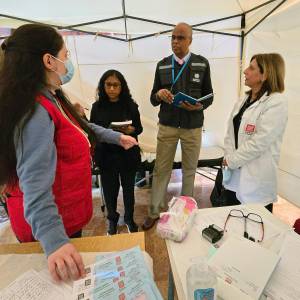 WHO highlights the growing need for health services in shelters hosting displaced families in Lebanon